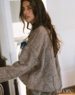 MAÏTTÈ <BR><BR> CAMISOLA DE LÃ CASTANHA - TAM U - Image 5