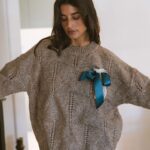 MAÏTTÈ <BR><BR> CAMISOLA DE LÃ CASTANHA - TAM U