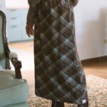 MAÏTTÈ <BR><BR> SAIA COMPRIDA XADRÊS - TAM U