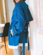 MAÏTTÈ <BR><BR> CASACO GANGA COM RENDA E DETALHES - TAM U - Image 3