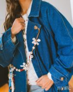 MAÏTTÈ <BR><BR> CASACO GANGA COM RENDA E DETALHES - TAM U - Image 2