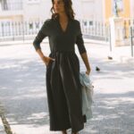 MAÏTTÈ <BR><BR> VESTIDO COMPRIDO CINZA - TAM U