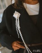 MAÏTTÈ <BR><BR> CASACO PRETO COM CINTO - TAM U - Image 6