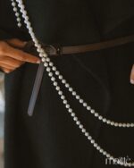 MAÏTTÈ <BR><BR> CASACO PRETO COM CINTO - TAM U - Image 3