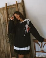 MAITTE <BR><BR> CONJUNTO 2 PEÇAS (CAMISOLA + BÁSICA)  - TAM U - Image 3