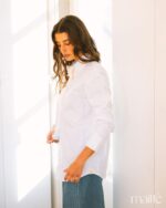 MAITTE <BR><BR> CAMISA BRANCA COM DETALHE NO COLARINHO - TAM U - Image 6