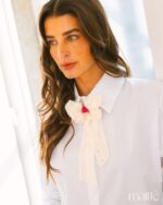 MAITTE <BR><BR> CAMISA BRANCA COM DETALHE NO COLARINHO - TAM U - Image 5