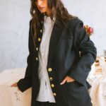 MAÏTTÈ <BR><BR>BLAZER PRETO - TAM U