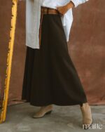 MAÏTTÈ <BR><BR> SAIA COMPRIDA COM CINTO - TAM U