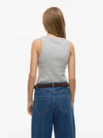 VILA <BR><BR> VISOLA TANK TOP slim fit - GREY - Image 3