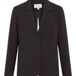 VILA <BR><BR> BLAZER VIBETINA BOW DETAIL - Regular Fit - BLACK