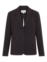 VILA <BR><BR> BLAZER VIBETINA BOW DETAIL - Regular Fit - BLACK