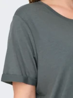 CARMAKOMA <BR><BR> T-SHIRT CARMOSTER - WHITE / GREEN - Image 4