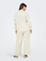 CARMAKOMA <BR><BR> CARTIZANA COTTON SHIRT - Regular Fit - PUMICE STONE - Image 2