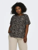 CARMAKOMA <BR><BR> T-SHIRT CARVICA - Regular Fit ANIMAL PRINT LEO - Image 5