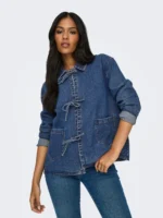 ONLY <BR><BR>CASACO GANGA ONLTHILLE - DENIM BLUE - Image 3