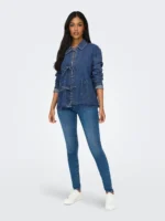 ONLY <BR><BR>CASACO GANGA ONLTHILLE - DENIM BLUE - Image 2