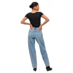 JEANS VILA - VIKELLY STRAIGHT JEANS - Wide Leg Fit - Blue - 34 - 30" - Image 5