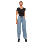 JEANS VILA - VIKELLY STRAIGHT JEANS - Wide Leg Fit - Blue - 34 - 30"