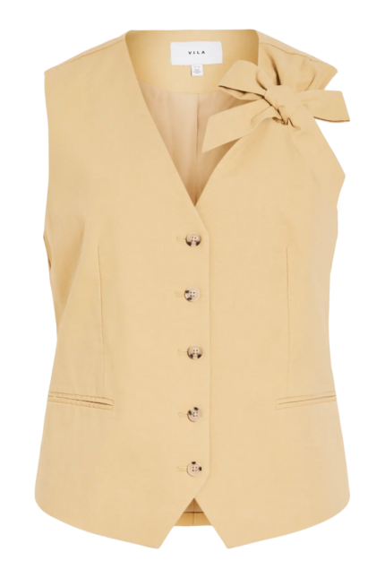 VILA <BR><BR> VIALARA TAILORING VEST TRAVERTINE