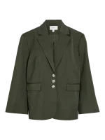 VILA <BR><BR> VIFALLA WIDE SLEEVE BLAZER DEEP DEPTHS - Image 2