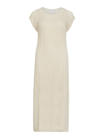 VILA <BR><BR>VIMINE O-NECK MIDI DRESS BIRCH / HOLLY BERRY - Image 4