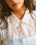 MAÏTTÈ <BR><BR>CAMISA COM FLORES BORDADAS BRANCO PÉROLA - TAM U - Image 3