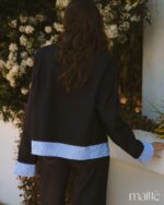 MAÏTTÈ <BR><BR>CAMISA EFEITO CASACO SOBREPOSTO - TAM U - Image 3
