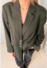 VILA <BR><BR> VIFALLA WIDE SLEEVE BLAZER DEEP DEPTHS