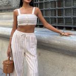 ELLA BY TAM <BR><BR> ELEGANT SET STRIPES BEGE