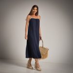 ELLA BY TAM <BR><BR> VESTIDO ALÇA AZUL - TAM U