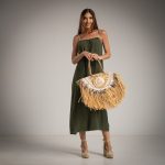 ELLA BY TAM <BR><BR>VESTIDO ALÇA KAKI - TAM U