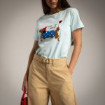 ELLA BY TAM <BR><BR>T-SHIRT HOT DOG TURQUESA - L/XL