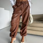 ELLA BY TAM <BR><BR>BALLOON LEG JOGGER PANTS CARAMEL