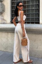 ELLA BY TAM <BR><BR> ELEGANT SET STRIPES BEGE - Image 7