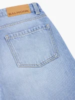BALMOHK <BR><BR> DENIM STRAIGHT CROP CAYE - Image 4