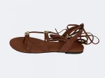 BALMOHK <BR><BR> ROMAN SANDAL CHOCOLATE BROWN - Image 2