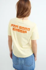 BALMOHK <BR><BR>TSHIRT FOR GOOD GOSSIP REGULAR BLAZING YELLOW - Image 4