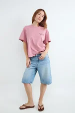 BALMOHK <BR><BR>TSHIRT SKETCHY BOXY LIGHT PINK - Image 3