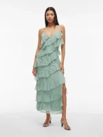 VILA <BR><BR>VILUNA STRAP ANKLE DRESS GREEN MILIEU