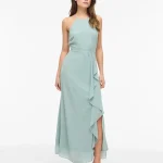 VILA <BR><BR>VIMILINA MAXI DRESS GREEN MILIEU