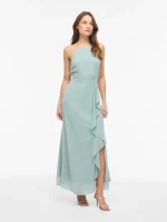 VILA <BR><BR>VIMILINA MAXI DRESS GREEN MILIEU
