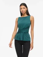 VILA <BR><BR>VIMODALA BOAT NECK TOP ATLANTIC DEEP / CUB - Image 6