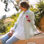 MAÏTTÈ <BR><BR> CONJUNTO CAMISA VERDE PASTEL E BÁSICA - TAM U