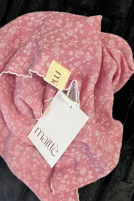 MAÏTTÈ <BR><BR> LENÇO ROSA PASTEL