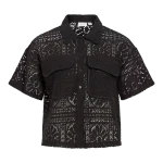 VILA <BR><BR>VIMERINDA SHIRT BLACK BEAUTY / CHOCOLATE