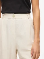 VILA <BR><BR>VIPRISILLA HW BERMUDA SHORTS NATURAL MELANGE - Image 3
