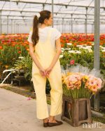 MAÏTTÈ <BR><BR> CONJUNTO JUMPSUIT, T-SHIRT E SCRUNCHIE - TAM U - Image 3