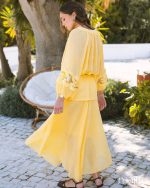 MAÏTTÈ <BR><BR> CAMISA AMARELO COM CINTO  - TAM U - Image 13