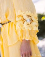 MAÏTTÈ <BR><BR> CAMISA AMARELO COM CINTO  - TAM U - Image 2